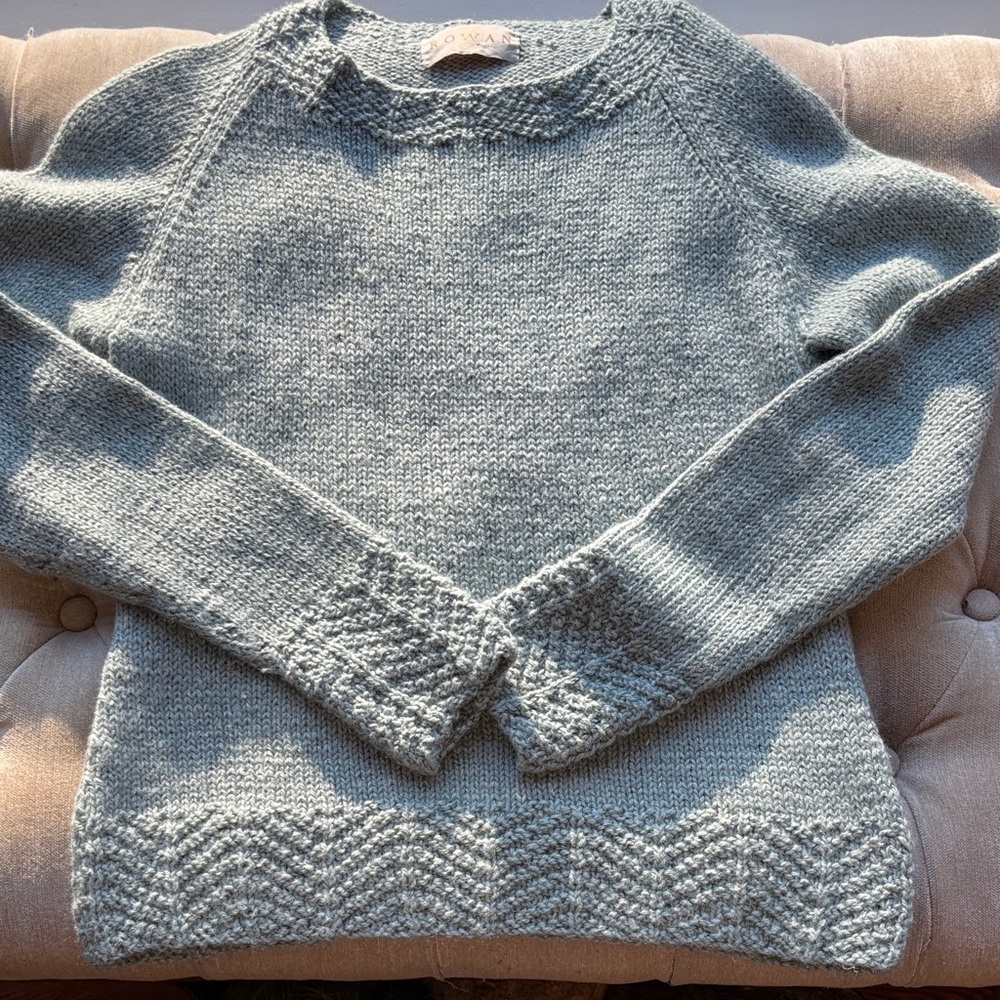 ROWAN hand knit Crewneck wool Sweater